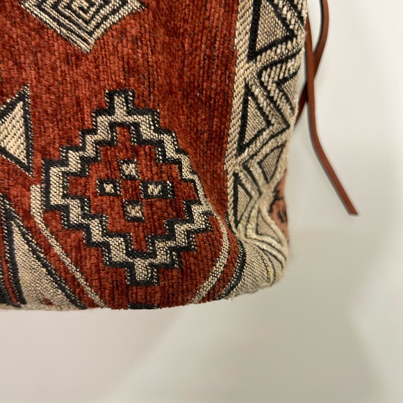 Street Level large 3 section boho print handbag - Picture 3 of 9